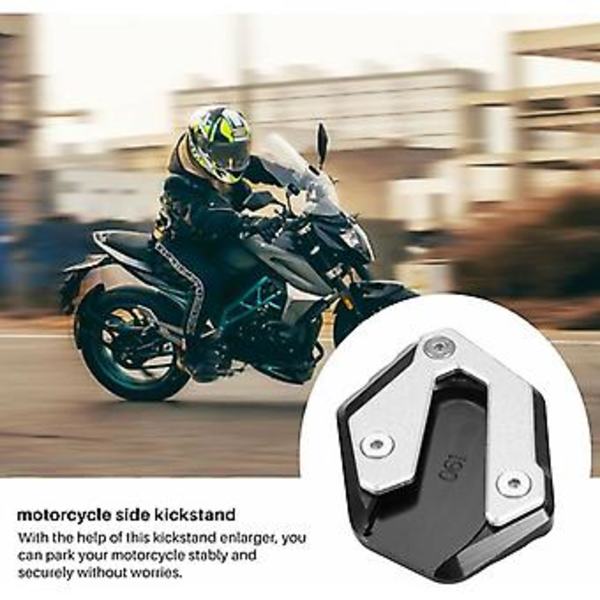 Sidostödsförlängningsplatta för Mt07 Mt-07 Xsr700 Xsr 700 Tracer 900 Gt Tillbehör (Svart)