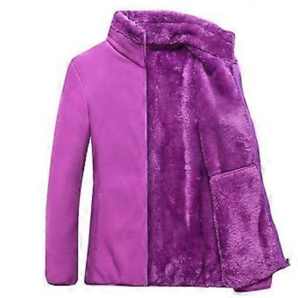 Paksu fleece-takki naisille syksyyn ja talveen, ulkoiluun, polar fleece -lämpötakki, retkeilytakki, naisten vuorikiipeilyvaatteet (XL punainen)