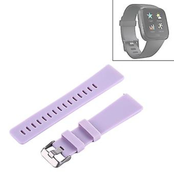 Silikon Urrem til Fitbit Versa / Versa 2 (Lyse Pink)