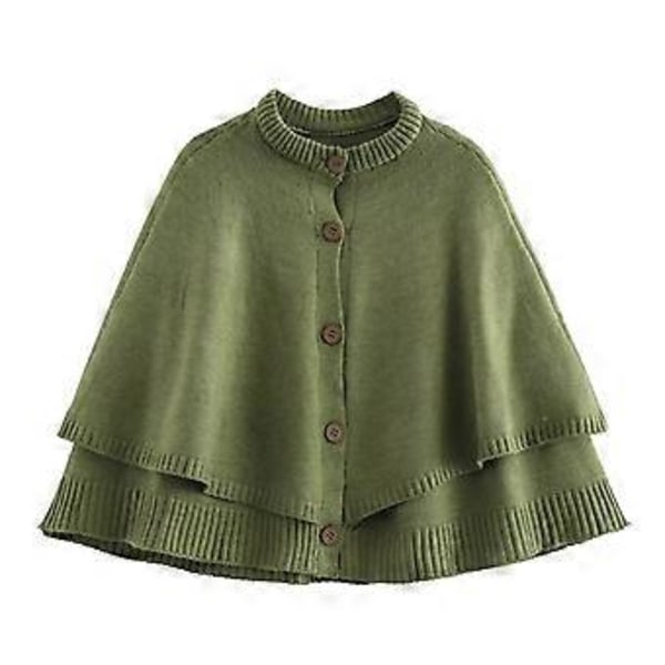 Muodikas ja monipuolinen pyöreäkauluksinen neulepusero naisille (M Vihreä)