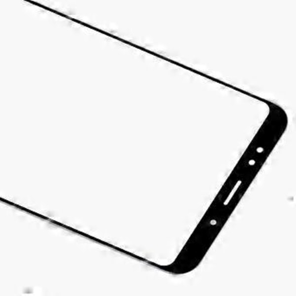 Ytterglas för Xiaomi Redmi 5 Plus (Svart) med OCA