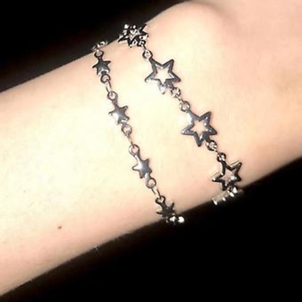 Hul Stjerne Charm Kædearmbånd Hip Hop Par Armbånd Mode Armring