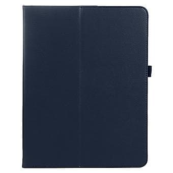 Litchi Teksturveske For iPad Pro 11 2024 (Mørkeblå)