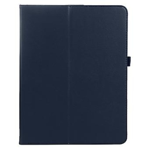 Litchi-texturerat fodral för iPad Pro 11 2024 (Mörkblå)