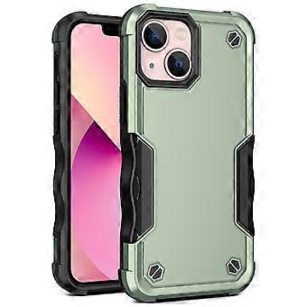 Hård PC + Mjuk TPU Halkskyddande Bakstycke för iPhone 15