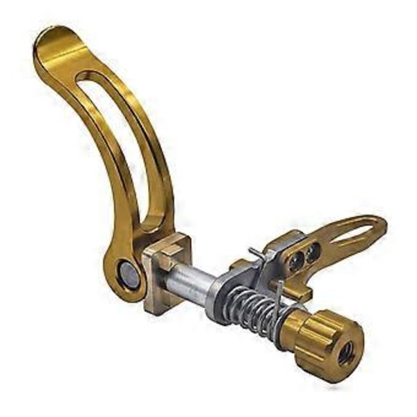 Hurtigudløser til foldbare cykelsæder, klemme i aluminiumslegering til sadelpind til foldbare cykler og pendlere guld (guld)