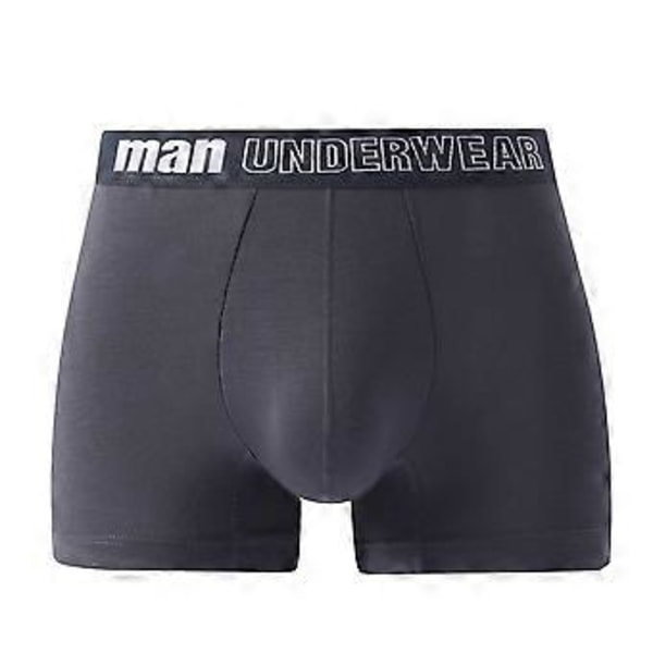 Herre Undertøj Store Boxershorts Trusser Stor Størrelse Mode Underbukser M L XL 2XL 3XL 4XL 5XL 6XL 7XL (7XL mørkegrå)