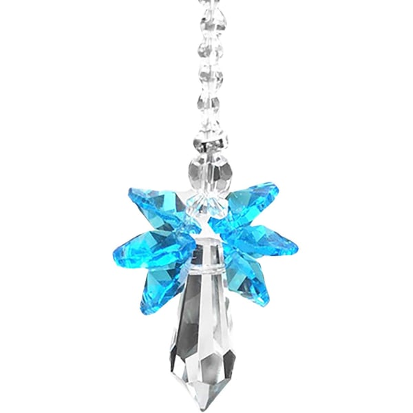 Rainbow Guardian Angel Crystal Suncatcher (Blue) as Home/Car