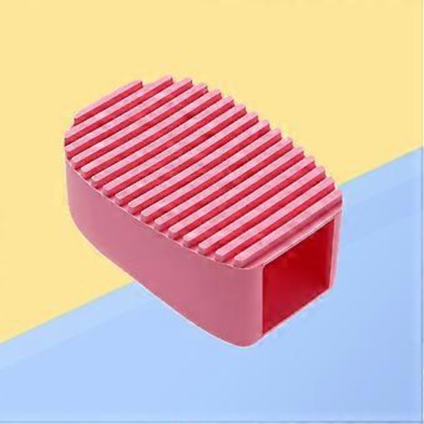 Silikon Tvätbräda i Godisfärg Kreativ Mini Handhållen Tvätbräda Multifunktionell Tvättrulle Kläder Tvättrullar (Rosa)