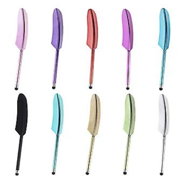 Forgyldt Fjeder Stylus Pen (Guld)