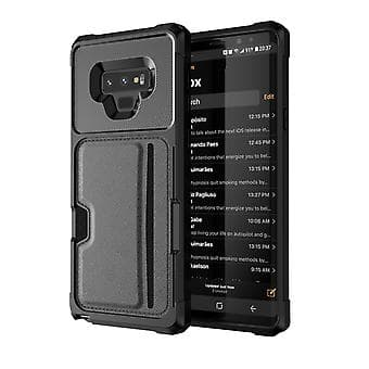 Korttipaikka Kotelo Samsung Galaxy Note9:lle (Musta)