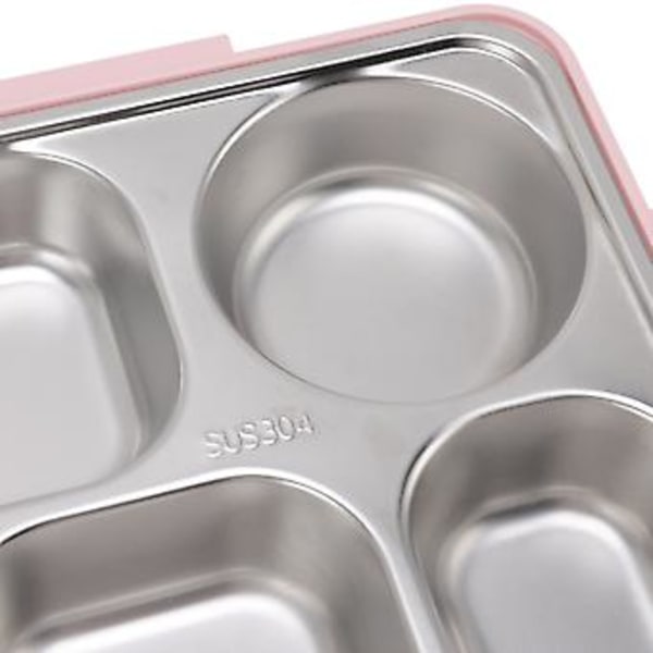 Lounasrasia Bento-rasia 304 Ruostumaton teräs 5 Lokeroa Opiskelijan Terminen Liukumaton Astiasto Pakkausastia