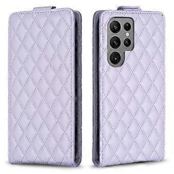 BF30 Fodral för Samsung Galaxy S23 Ultra Vertikalt Flippställ Kortplatser Präglad Läder Telefonfodral (Stil F)