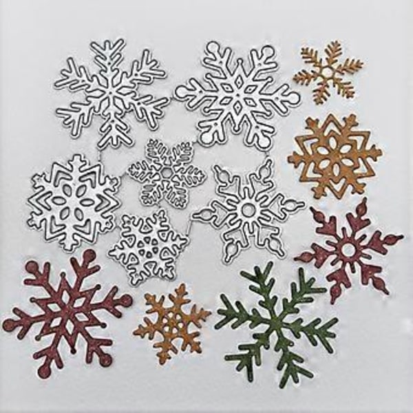 Jule-Snefnug Metal Skæreforme Stencil DIY Scrapbooking Album Papirkort Skabelon Form Prægning Dekoration