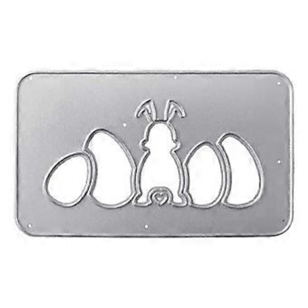 Påskägg Kanin Metall Skärformar Schablon DIY Scrapbooking Album Papperskort Mall Form Prägling Hantverk