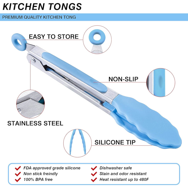 7\" Mini Silikon Serverings Tång Artikelnamn (aka Titel)