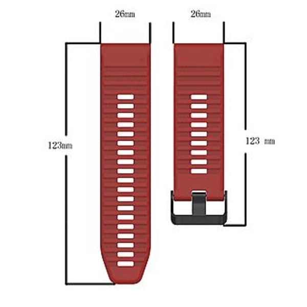 Silikonarmband för Garmin Fenix 6X Pro (Armégrön)