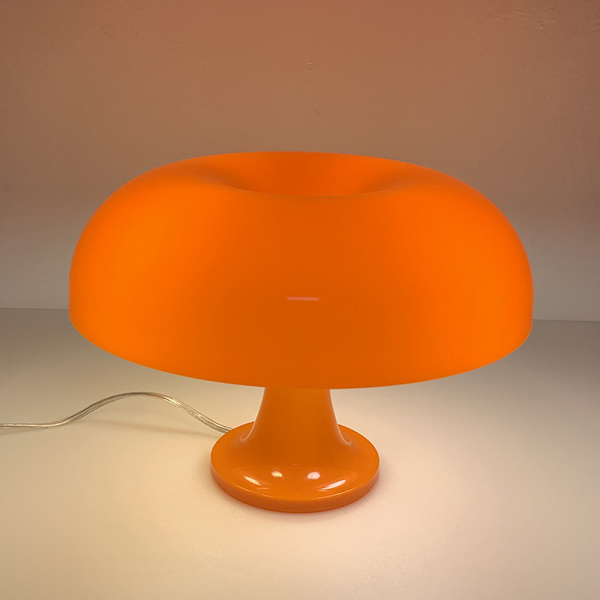 Svampsbordslampa Polykarbonat bordslampa, 4 gratis LED-lampor