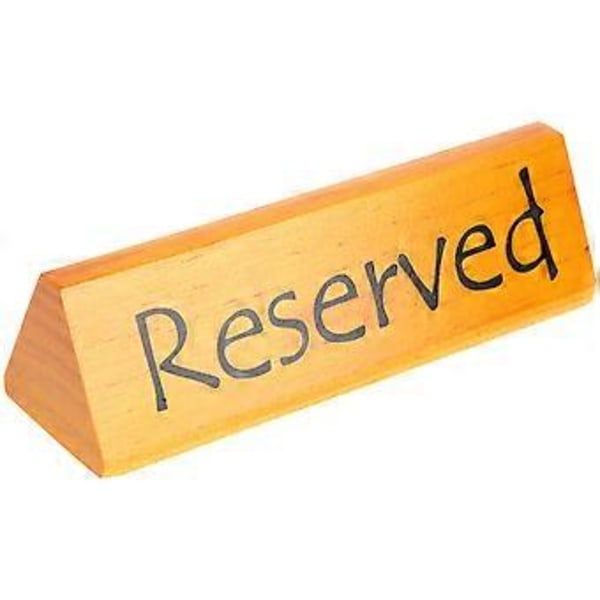 Reserverat Bordsskylt Reserverad Stolskylt Dubbelsidig Skylt för Restaurang Bröllopsstolar
