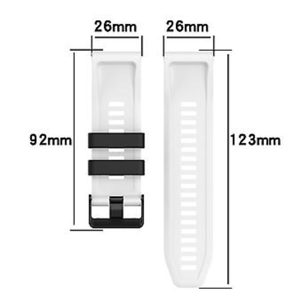 22mm Urrem til Garmin Forerunner 945 (Hvid sort)