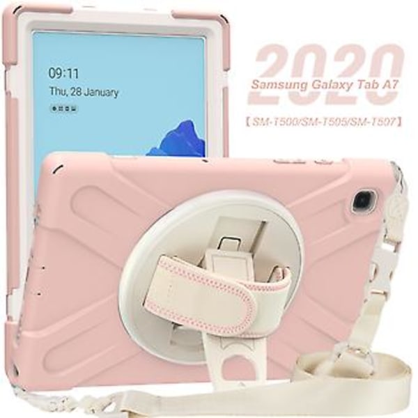 Pure Color Samsung Galaxy Tab A7:lle Musta (Harmaa)