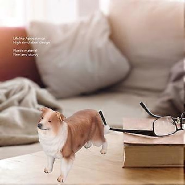 Livagtig Hund Display Model Høj Simulation Dyrefigur Legetøj til Samling Dekoration Schæferhund