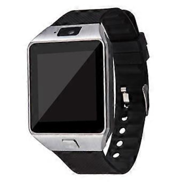Touchscreen Smartwatch dz09 med Kamera Bluetooth-kompatibel Armbåndsur Relogio SIM-kort Smartwatch (Sølv)
