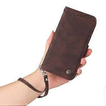 För Xiaomi Redmi 12 4G Skin-touch PU-läderfodral med präglade linjer, stativ och plånboksfunktion (Stil E)