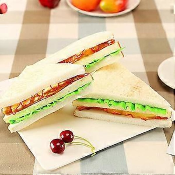 Kunstigt Brød Mad Udstillingskøkken Indretning Børn Lader Som Om Tricky Legetøj (Sandwich)