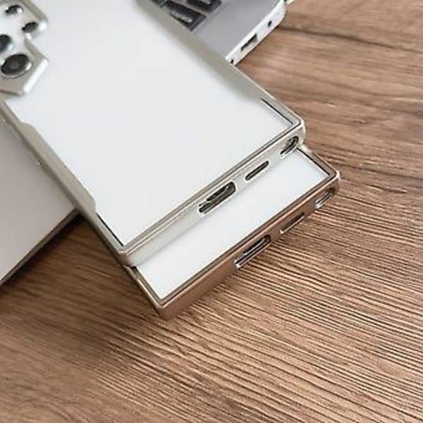 Plating TPU + PC Telefon Cover til Samsung Galaxy S24 Ultra 5G (Blå)