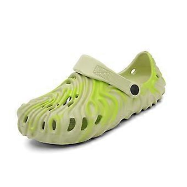 Crocs för vuxna, Strandtofflor, Sommartofflor för vuxna par, Crocs för män och kvinnor (39 grön)