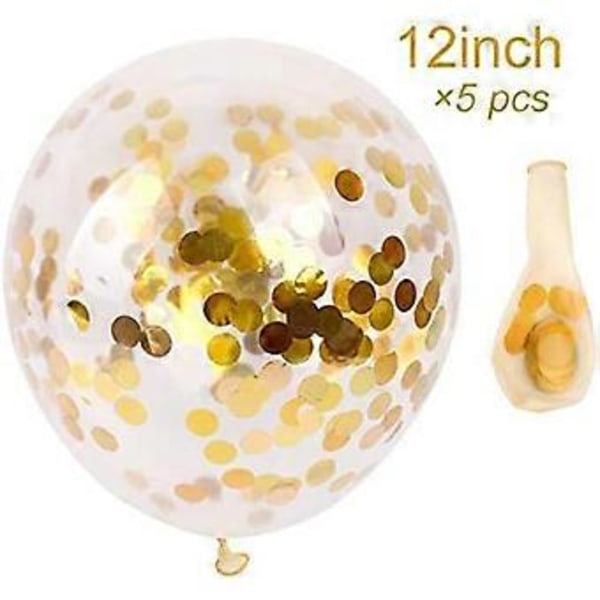 Hyvää syntymäpäivää -kirjaimet paperiviirinauha lippuviirit 5 Konfettipalloa Juhlakoristeet #2
