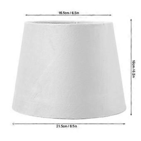 Liten Lampskärm Tyglampskärm för Bordsgolvlampa E27 E14 Dubbel Användning Handgjord Konisk Lampskärm Vit