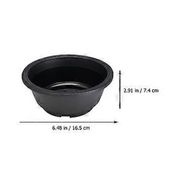 6 stk. Plast Blomsterpotte Hul Bunn Sukkulenter Planter Beholder Hagearbeid Blomsterpotte