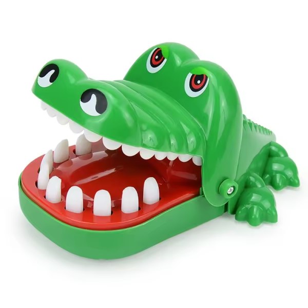 Krokodilletænder Legetøj til børn Alligatorbidende fingre, tandlægespil. Sjov til børns held g