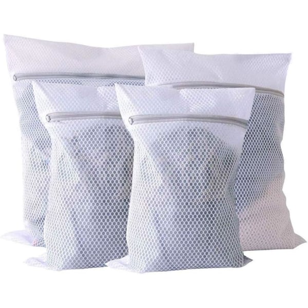 Set med 4 vaskemaskin, mesh klesvaskpose, klesvasknett
