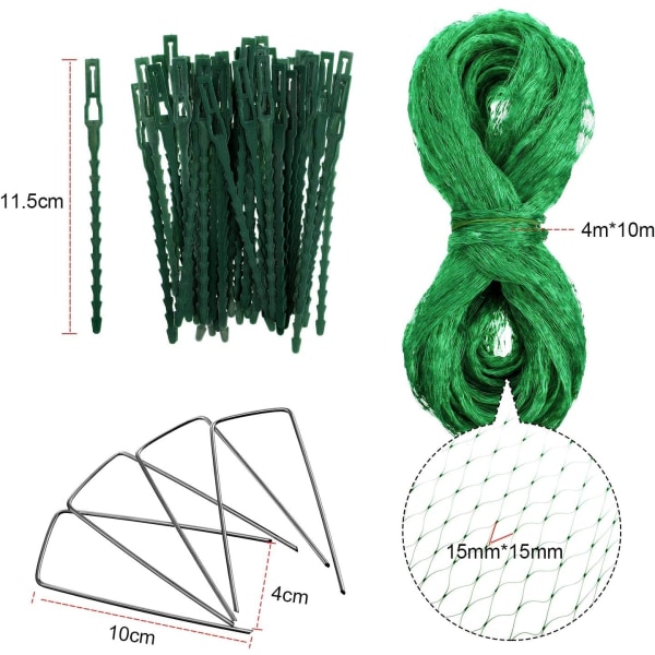 4M x 10M Fågelskyddsnät Trädgårdsväxtnät Fruktträdnät