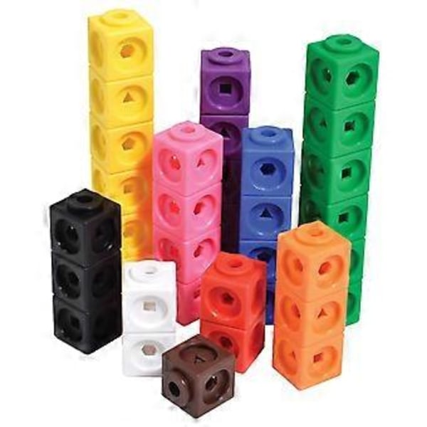 Matematik Terninger - Sæt af 100 - Matematik Manipulativ - Undervisningsmateriale til Klasseværelset, Hjemmeskolemateriale, Førskolelæring