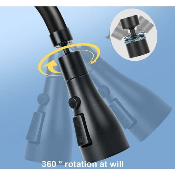 Køkkenvaskhane Sprayer 3 Tilstande - 360 Grader Køkkenhane