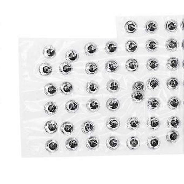 1000 st Fiske Lockögon 3D 4mm Anti-Dropp Utsökt Rund Simulering Fiskögon Tillbehör (Silver)