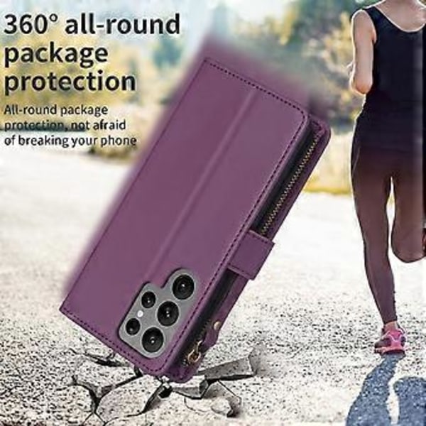 BF Style-19 Samsung Galaxy S24 Ultra Case Wallet PU Læder Stativ Telefon Cover