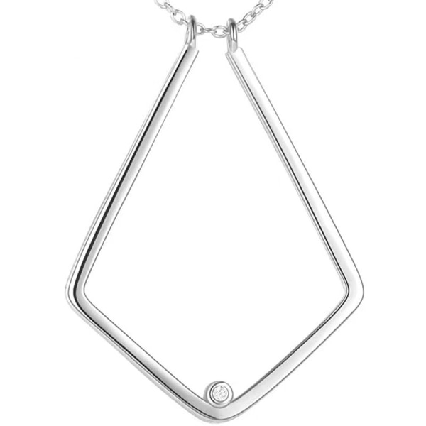 Silver Ring Hållare Keeper Halsband hängsmycken för kvinnor Wi