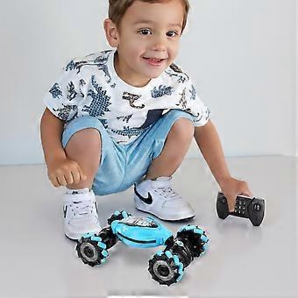 100% UUSI, Kauko-ohjattava auto pojille aikuisille, kädellä ohjattava RC-auto, maastoautot pojille, eleohjattava RC-stunttiauto 360 asteen käännöksillä (punainen)