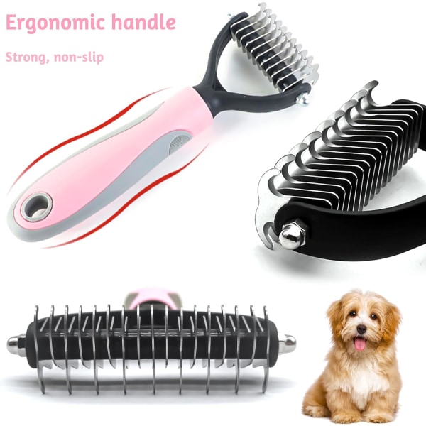 Dog Brush Cat Brush Long Hair Massage Brush Grooming Rake for Rem