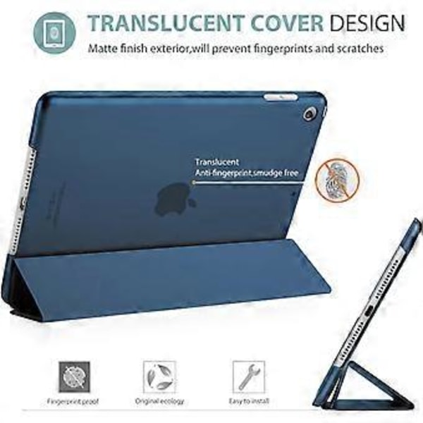 Slim Stand Hard Back Shell Beskyttende Smart Cover Case kompatibel med iPad 10.2 tommer