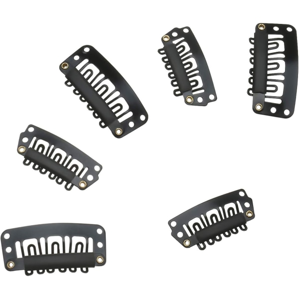 100 stk. parykclips U-formede metalclips rustfrit stål parykclips