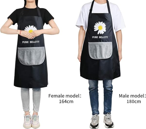 1 st brun Vattentät Köksförkläde Professionell PVC Förkläde Unisex
