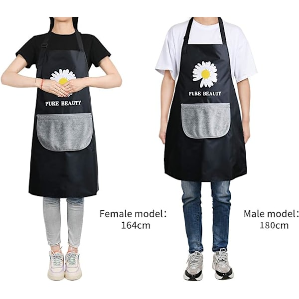 1 st grönt vattentätt köksförkläde professionellt PVC-förkläde unisex