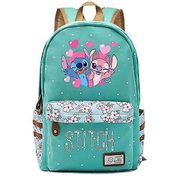 Uusi Kawaii Disney Stitch Poikien ja Tyttöjen Lasten Koululaukku Naiset Reppu Teini-ikäiset Koululaukut Canvas Matkalaukku Kannettava Tietokone Reppu-r (31)