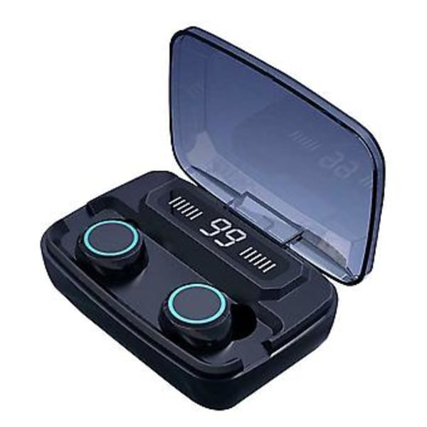 Bluetooth 5.0 TWS -nappikuulokkeet, vedenpitävät, melua vaimentavat, langattomat kuulokkeet 2020 (M11-Musta)